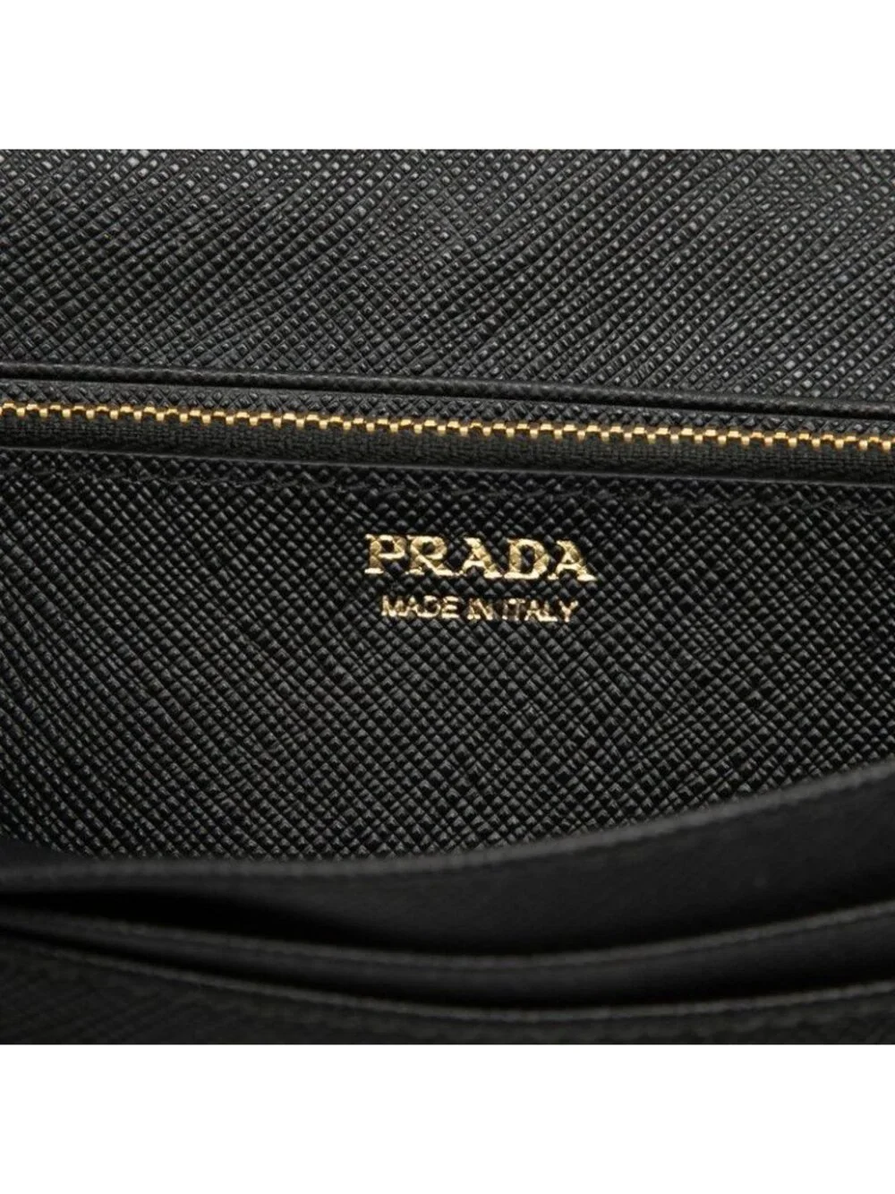 Prada Bifold Wallet Black Saffiano Leather